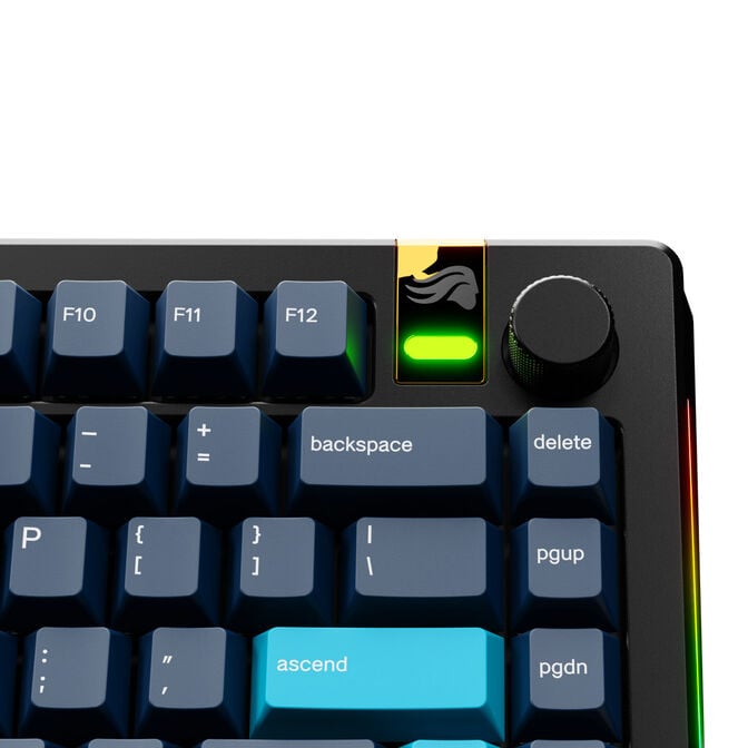 Glorious GPBT Gradient Keycaps, ANSI Layout (US), PBT, Dye-Sub - Celestial Ice image number 4