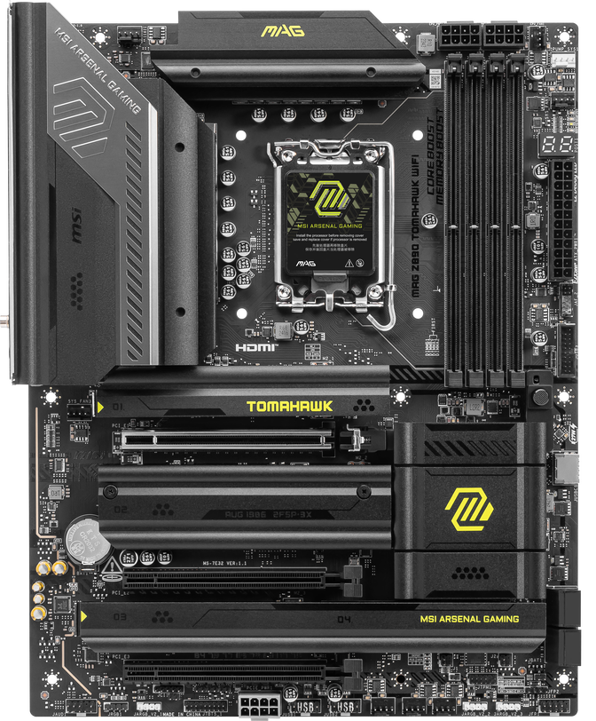 MSI MAG Z890 Tomahawk WiFi motherboard, socket LGA 1851, Intel Z890, ATX, DDR5 image number 2