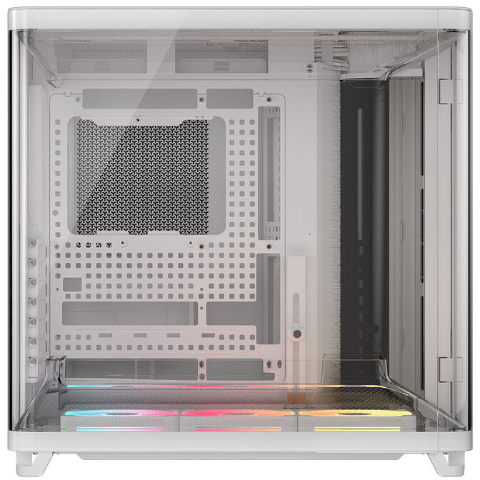 Corsair AIR 5400 LX-R LINK PC Case, Mid Tower, Tempered Glass, RGB - includes 3x 120mm Fans, white image number 2