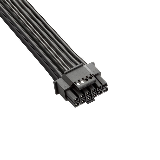 CableMod Basics Universelles 12V-2x6-Kabel, 90&deg; Anschluss, 16-Pin zu 16-Pin - schwarz, 60 cm, var. A image number 1