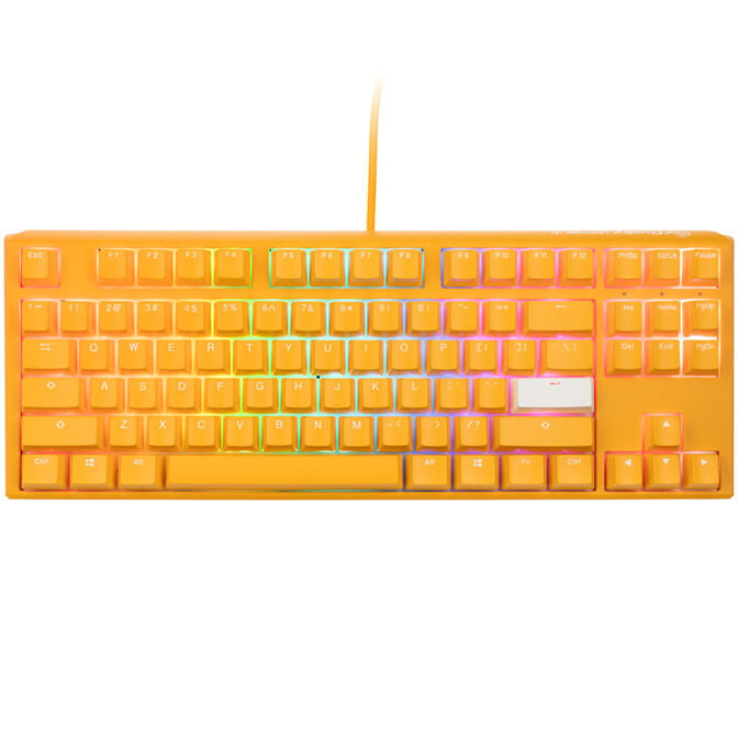 Ducky One 3 Yellow TKL Gaming Tastatur, RGB LED - MX-Black (US) image number 1