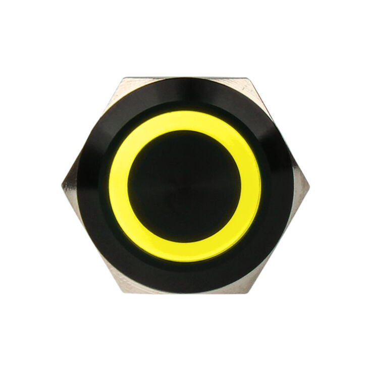 DimasTech Vandalism Button 19mm - Blackline - yellow image number 1
