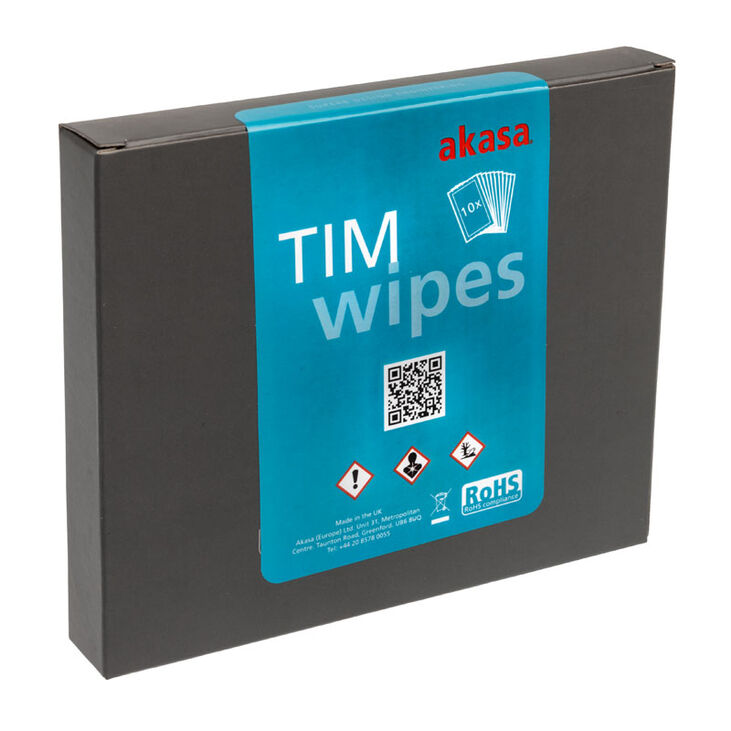 Akasa TIM Wipe Reinigungstücher - 10 Stück image number 1