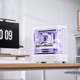 Jonsbo TK-5 PC Case, Mid Tower, ATX, Tempered Glass - white image number null