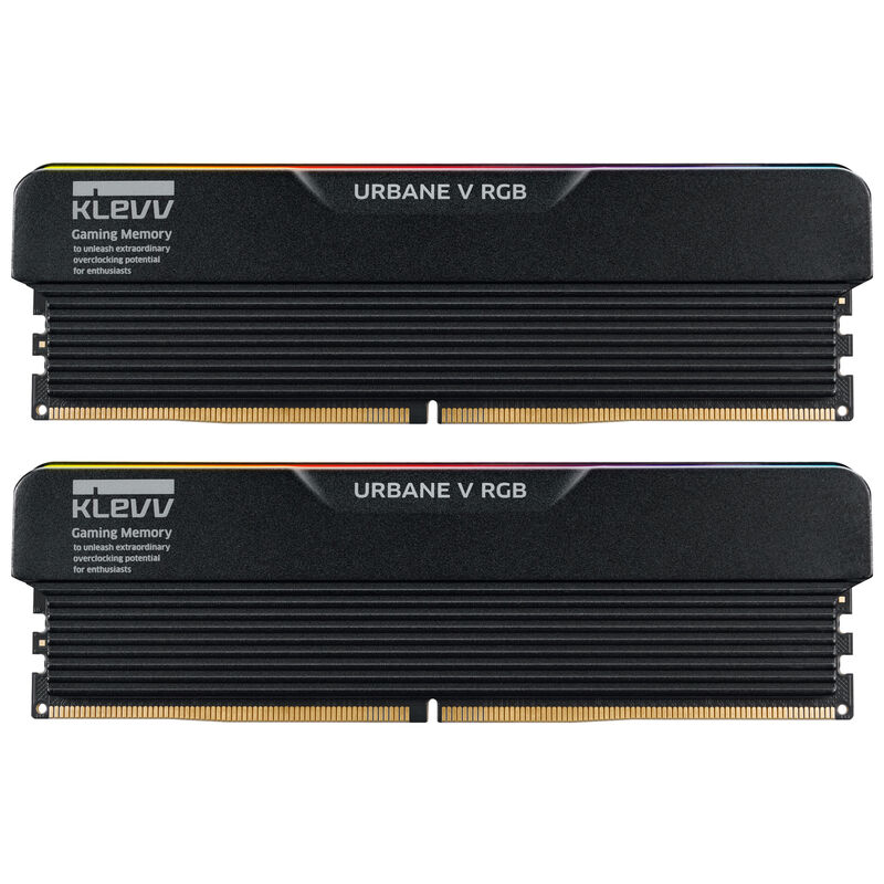 KLEVV URBANE V RGB DDR5-6000 RAM, CL28, XMP 3.0 & EXPO - 32 GB Dual-Kit, schwarz