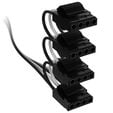 Corsair Cable Set, Type 4, DC Cable Pro Kit, individually sleeved - black / white image number null