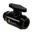 Bitspower Absperrhahn 1x IG 1/4 Zoll & 1x G1/4 Zoll AG, drehbar - matt black image number null