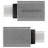 AXAGON USB-C 3.1 M to USB-A F Adapter, Aluminium - black image number null