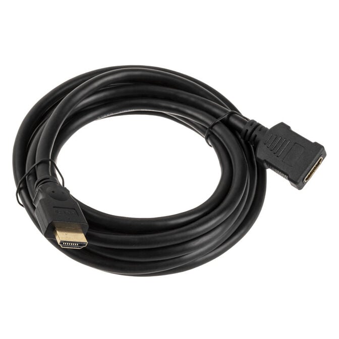 InLine HDMI Verl&auml;ngerung Stecker / Buchse, schwarz - 3m image number 1
