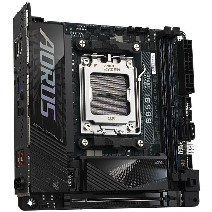 GIGABYTE B850I Aorus Pro motherboard, socket AM5, AMD B850, Mini-ITX, DDR5 image number 1