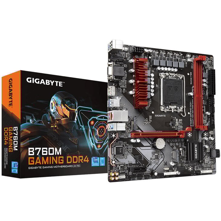 GIGABYTE B760M Gaming DDR4 Motherboard, Socket 1700, Intel B760, Micro-ATX, DDR4 image number 0