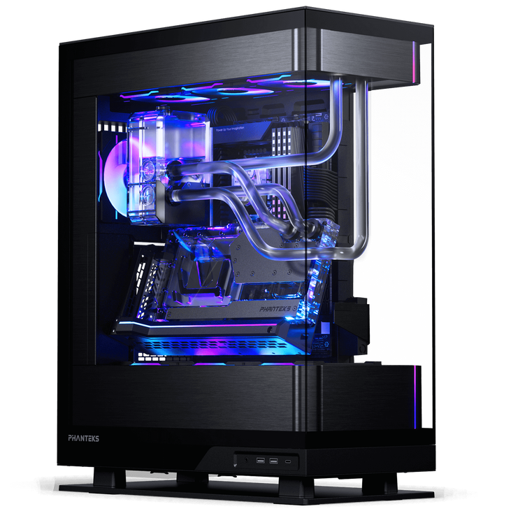 PHANTEKS Evolv X2 PC-Gehäuse, Midi-Tower, E-ATX, Tempered Glass, DRGB - schwarz image number 1
