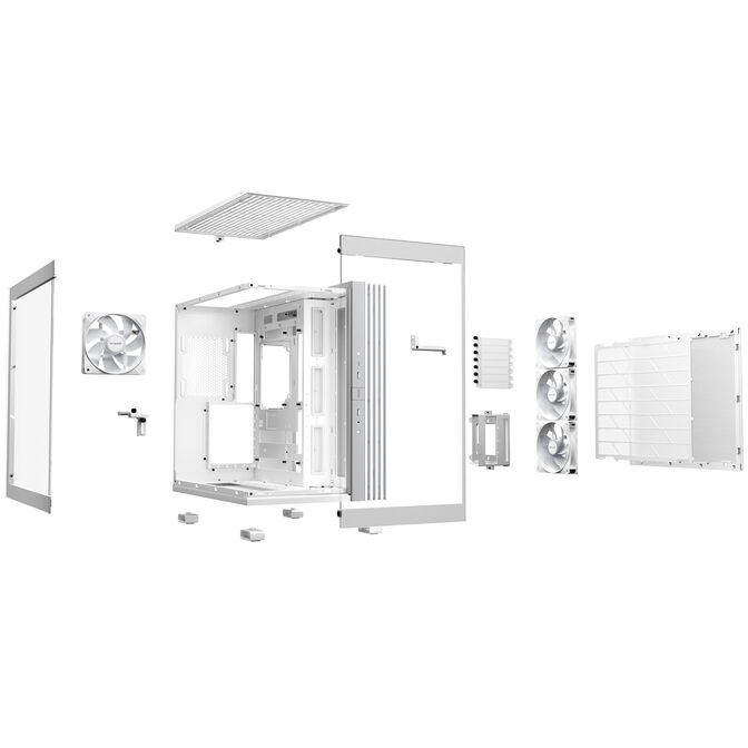 be quiet! Light Base 600 LX PC Case, Mid Tower, Tempered Glass, ARGB - white image number 8