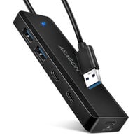 AXAGON HUE-C2A 2x USB3.2 Gen 1 + 2x USB-C 5Gbps Travel hub