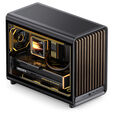 Jonsbo D33 Wood PC Case, Mini Case, mATX, Tempered Glass - Black, Wood image number null
