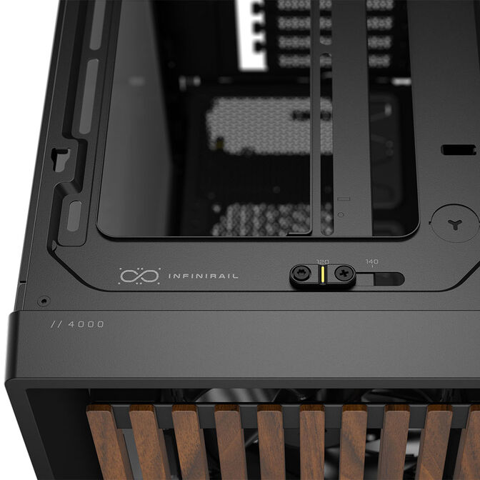 Corsair FRAME 4000D RS Wood PC Case, Mid-Tower, E-ATX - Wood, Black image number 8