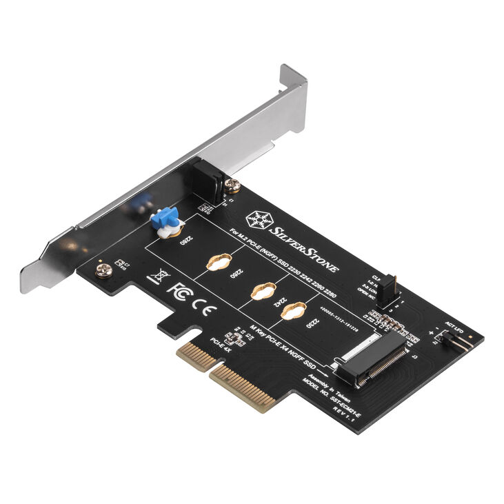 Silverstone SST-ECM21-E M.2 adapter card, PCIe 4.0, 1x M-Key - Low Profile image number 2