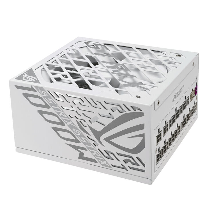 ASUS ROG Strix 1000W Platinum, 80 PLUS Platinum power supply, modular, PCIe 5.1 - 1,000 watts, white image number 2