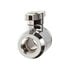 Bitspower Absperrhahn 2x IG 1/4 Zoll, silberner Griff - silver shining image number null