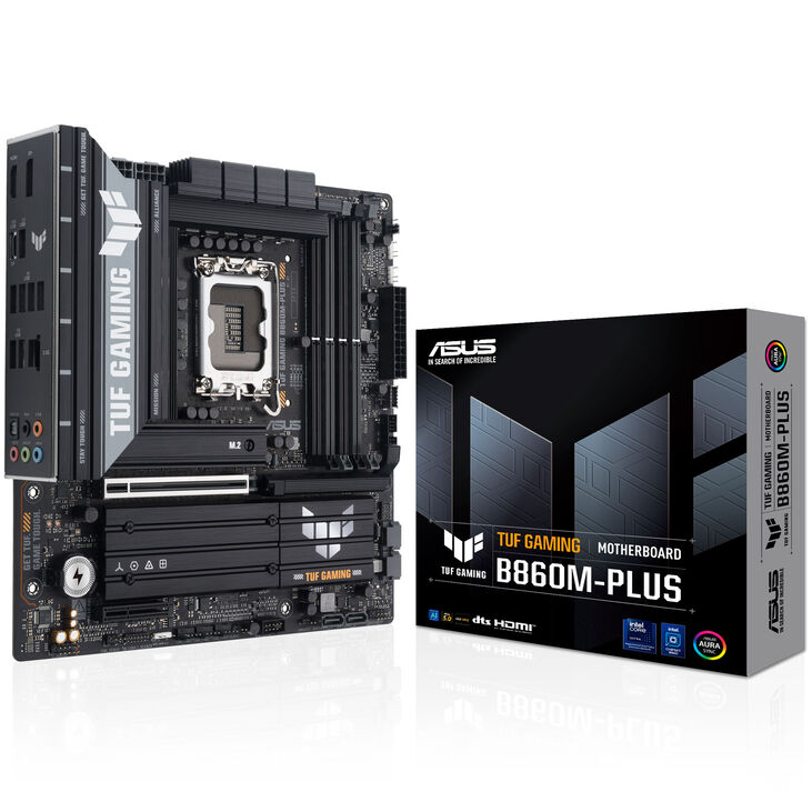 ASUS TUF Gaming B860M-Plus Mainboard, Sockel LGA 1851, Intel B860, Micro-ATX, DDR5 image number 0