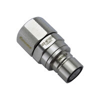 Koolance QD3 Schnellverschluss gerade m&auml;nnlich auf 16/10mm - no-spill, silber