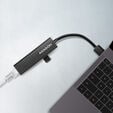 AXAGON HMA-GL3A Multiport-Hub, USB 3.0 Typ A, Gbit-LAN, 3x USB-A, microSD image number null