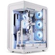 Ssupd Xhuttle PC case, mid tower, ATX, RGB, tempered glass - white image number null