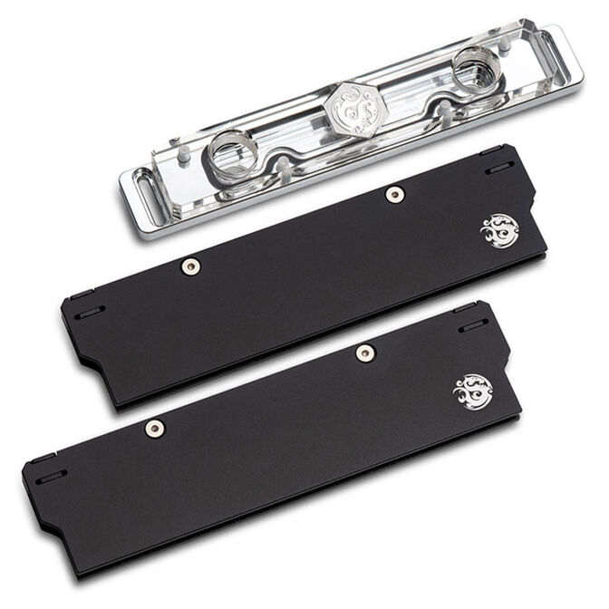 Bitspower RAM cooler, DDR5, transparent double-sided - 2 DIMMS image number 1