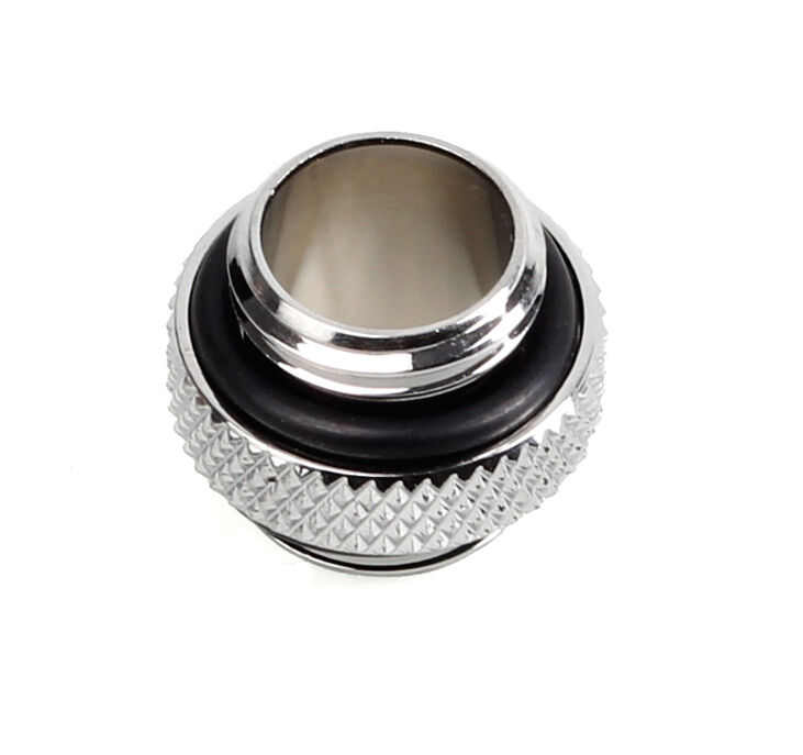 Bitspower Adapter straight G1/4 inch female to G1/4 inch female - shiny silver image number 1
