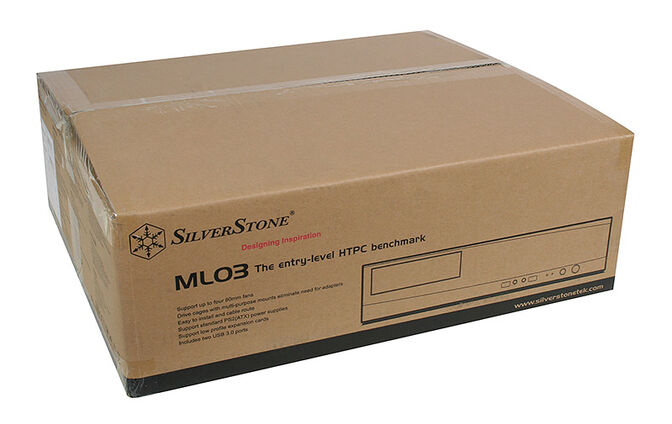 SilverStone SST-ML03B Milo HTPC Geh&auml;use - schwarz image number 4