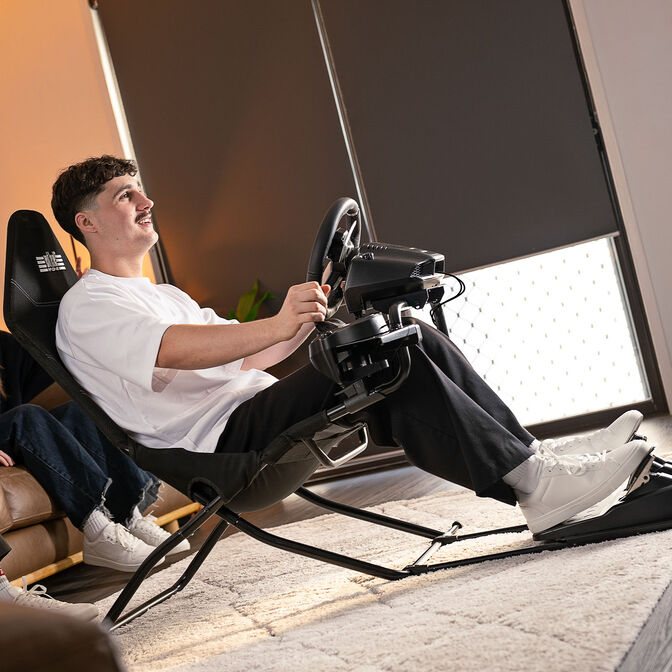 Next Level Racing GTLite Air faltbares Cockpit, SIMAERO-Mesh - schwarz image number 11
