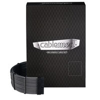 CableMod C-Series Pro ModMesh Sleeved 12V-2x6 12VHPWR Dual StealthSense-Kabel-Kit für Corsair RMi, RMx (Black Label) - carbon
