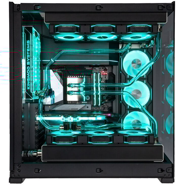 Gaming PC Crystal Phantom, Intel Core i9-14900K, NVIDIA GeForce RTX 5090 - Custom Water Cooling image number 2