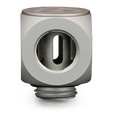 Thermal Grizzly DeltaMate Rotary Fitting - T, Matt Nickel image number null