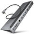 AXAGON HMC-4KX3 USB 3.0 Hub, MiniDP + 2x HDMI, LAN, PD, 3x USB-A, SD card reader, audio image number null