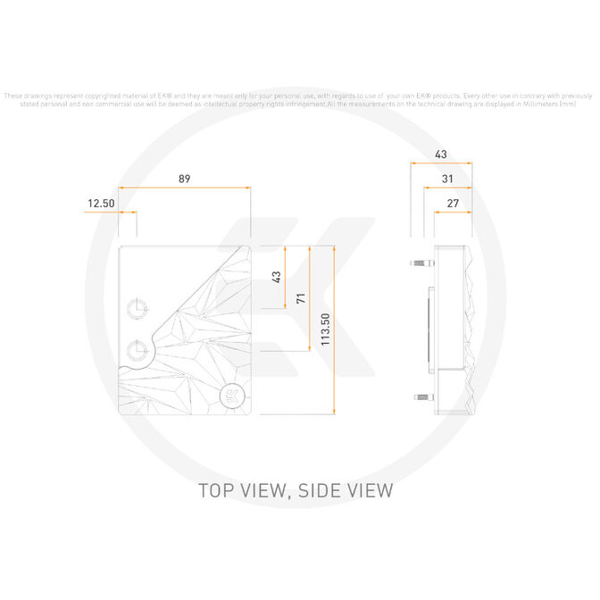 EK Water Blocks EK-Quantum Velocity&sup2; Edge D-RGB - AM5 Silver Special Edition image number 5