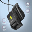 AXAGON CRE-SM3SD USB Smart Card & SD/microSD/SIM Card FlatReader image number null