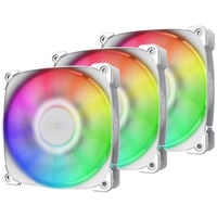 Geometric Future Squama 2501W RGB Fan, 3-pack - 120 mm, white