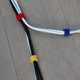 LABEL THE CABLE doppelseitige Klettband-Rolle, 4x 1m - bunt gemischt image number null
