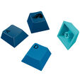 Glorious GPBT Gradient Keycaps, ISO Layout (DE), PBT, Dye-Sub - Ocean image number null