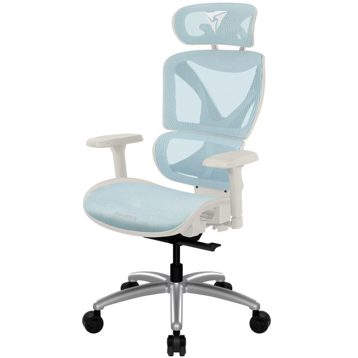 ThunderX3 XTC Ergonomischer Bürostuhl - weiß/blau image number 1
