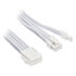SilverStone 8-Pin-PCIe auf 6+2-Pin-PCIe Verlängerung, 250mm - Weiß image number null