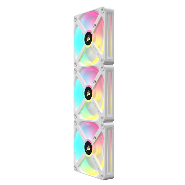 Corsair iCUE LINK QX120 RGB Series, PWM fan, 3-pack including RGB controller - 120mm, white, Starter image number 6