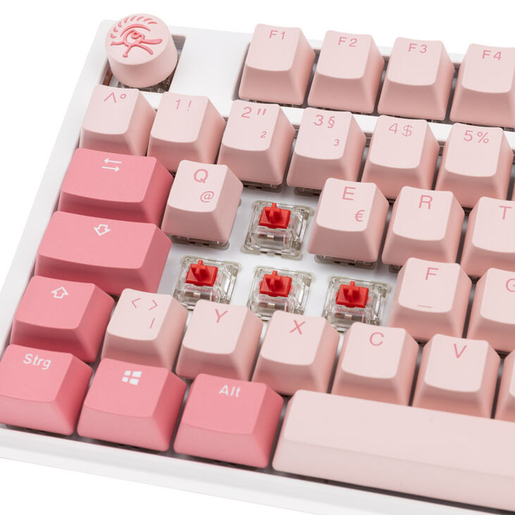Ducky One 3 Gossamer TKL Pink Gaming Keyboard - MX-Red image number 4
