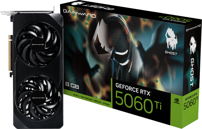 Gainward GeForce RTX 5060 Ti Ghost Grafikkarte, 8192 MB GDDR7 image number 0