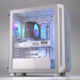 Endorfy Arx 500 ARGB PC Case, Mid Tower, ATX, Tempered Glass - including 4x 140mm ARGB Fans, White image number null