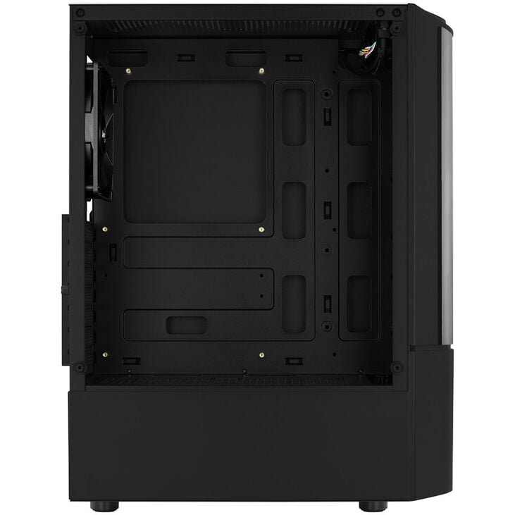 Aerocool Quantum v1 Mid Tower, Tempered Glass - Black image number 5