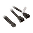 EK Water Blocks EK-Cable Y-Splitter 2-Fan PWM (10cm) image number null