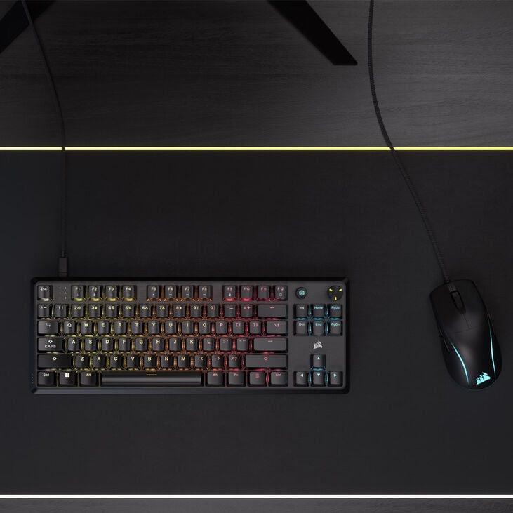 Corsair K70 Core TKL Gaming Keyboard, RGB - black, Corsair MLX Red V2 Switches image number 9