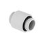 Barrow Adapter gerade G1/4 Zoll AG auf G1/4 Zoll AG, 14mm, drehbar - wei&szlig;